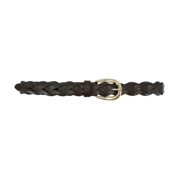 MADEWELL Braided Belt in Dark Carob M-L - Picture 4 of 14